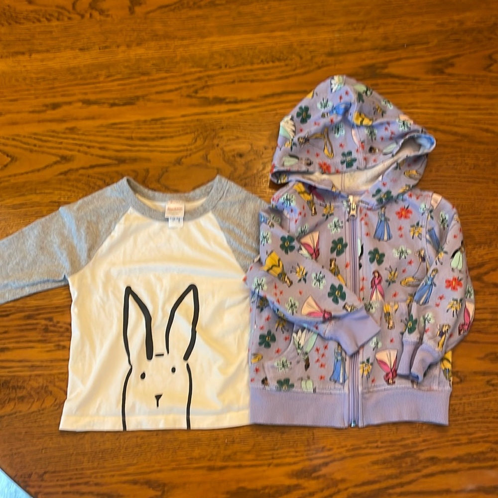 Hanna Andersson Top and Hoodie Girls 3T